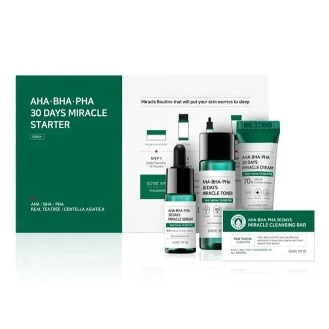 SOME BY MI AHA BHA PHA 30 Days Miracle Starter Kit 4-items K-Beauty