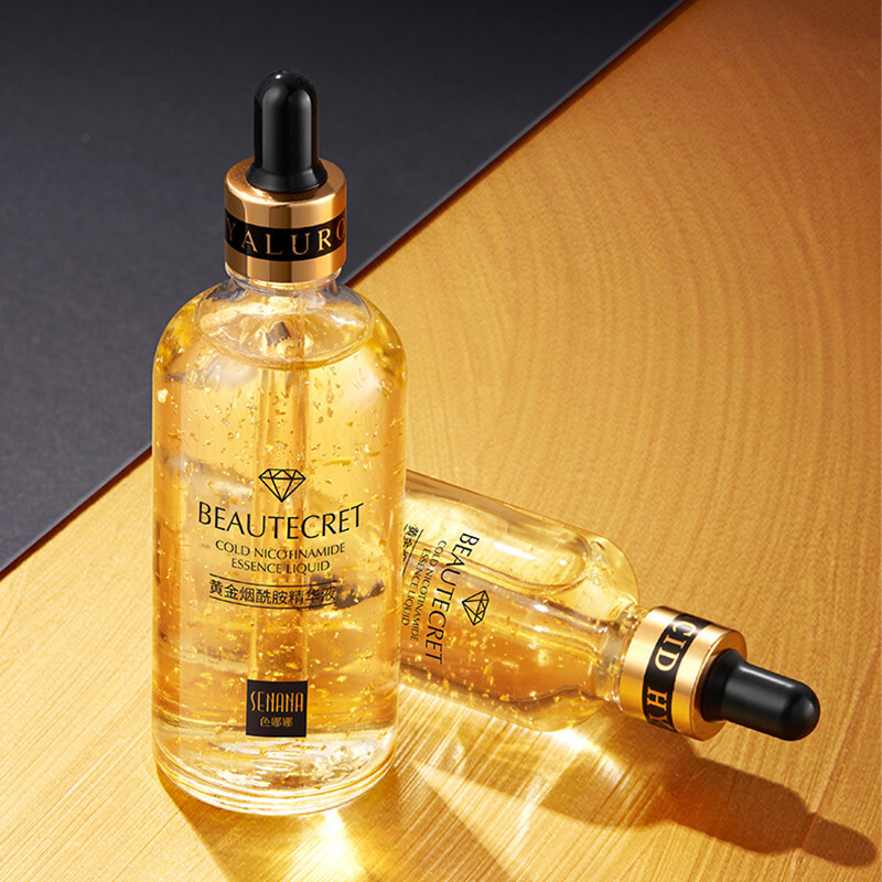 Nicotinamide Liquid 24K Gold Anti Aging Moisturizer with Hyaluronic Acid