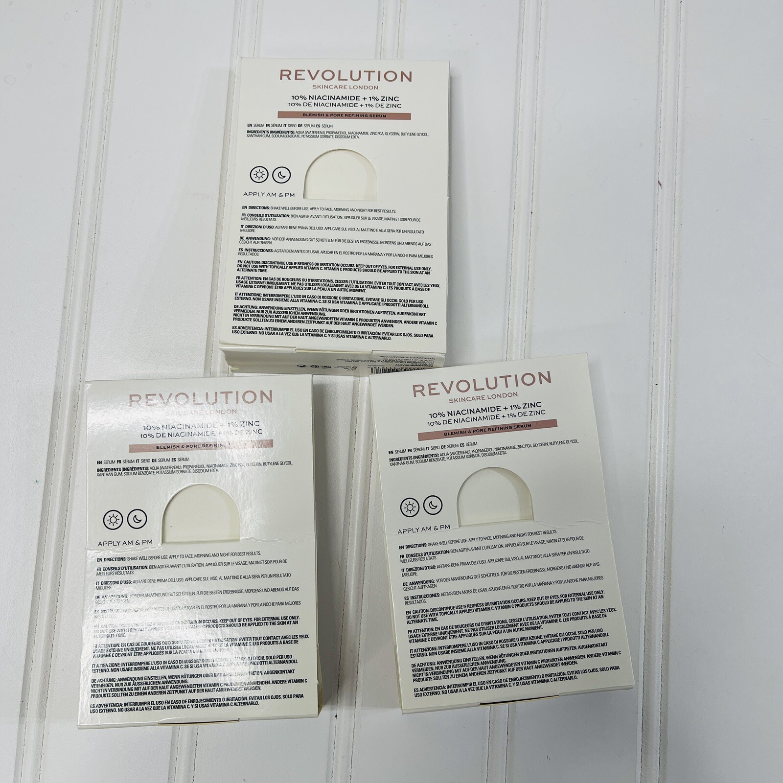 Revolution Skincare London 2% Hyaluronic Acid 0.16oz Deluxe Sample Size Bundle 3