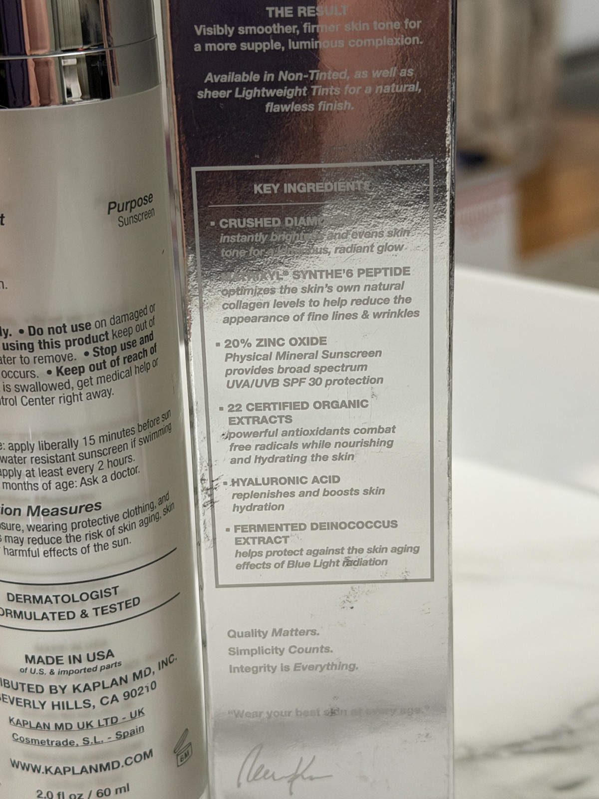 Kaplan MD Diamond Contour Complete Complexion Treatment Perfector MEDIUM TINT
