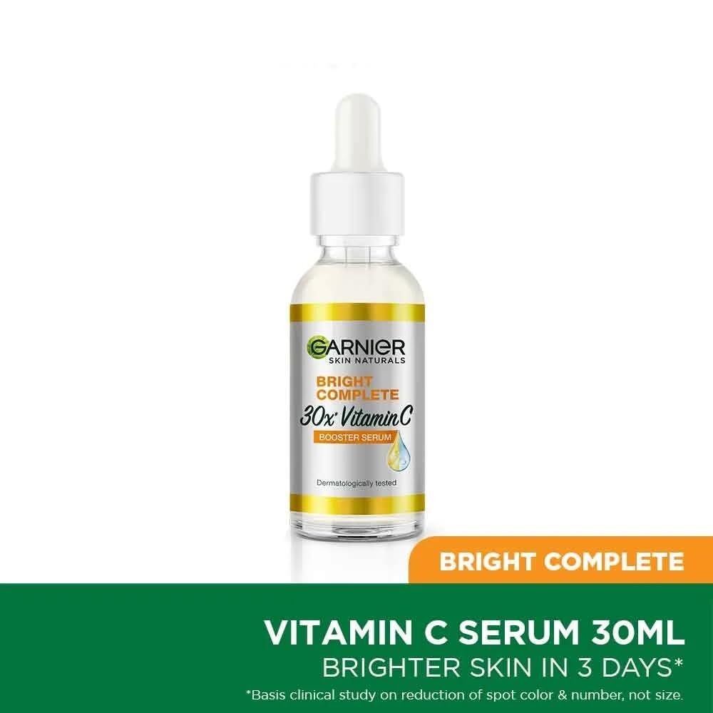 Garnier Skin Naturals Glow Serum 30ml 1.01 Fl Oz Transparent Skin Care Agent