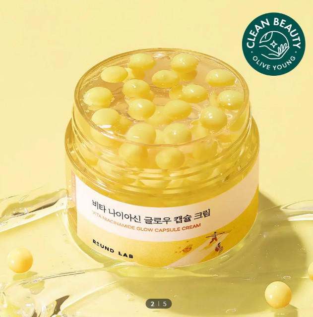 K-Beauty [Capsule Toning] Round Lab Vita Niacin Glow Capsule Cream 50ml