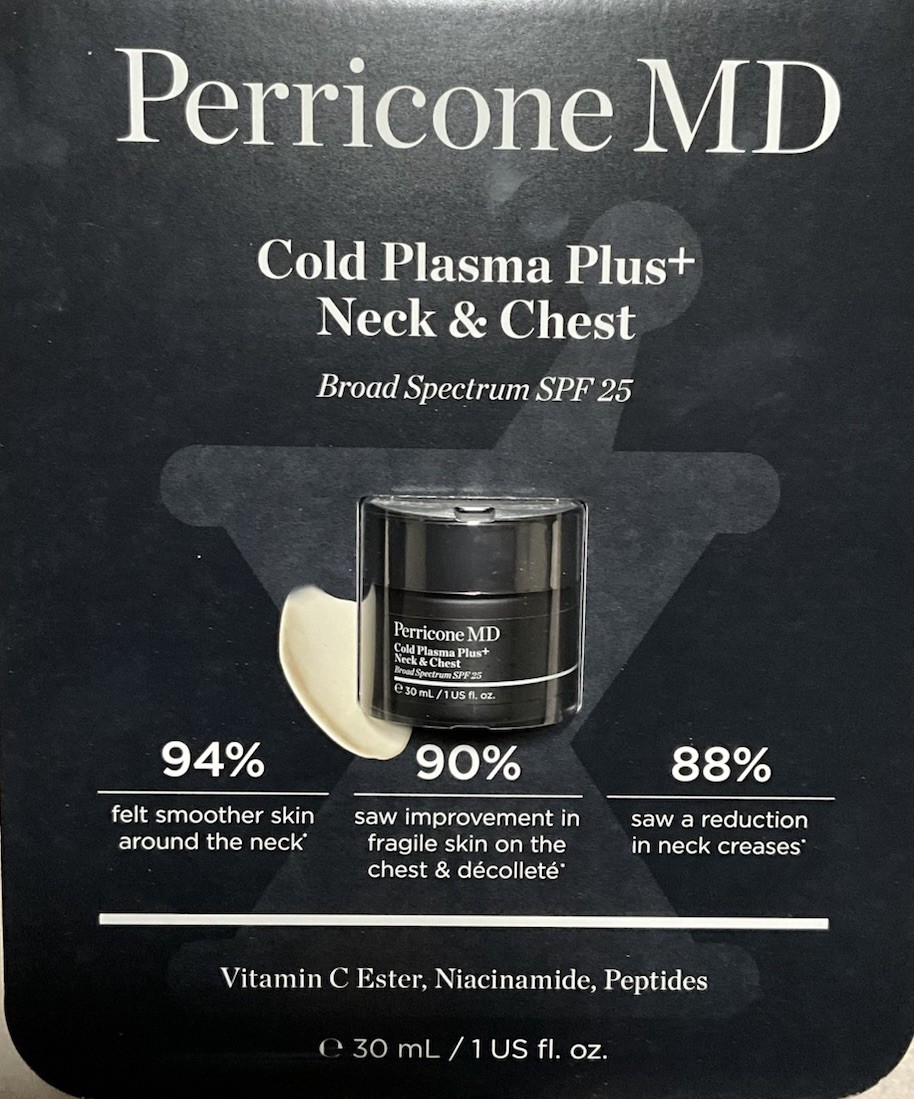 Perricone MD Cold Plasma Plus+ Neck & Chest Broad Spectrum Moisturizer SPF 25