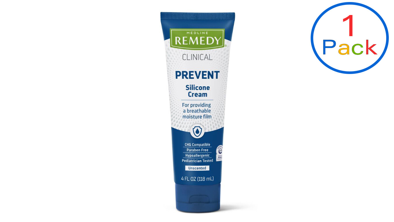 Medline Remedy Prevent Silicone Cream Hypoallergenic Unscented 4oz- MSC092534UNS
