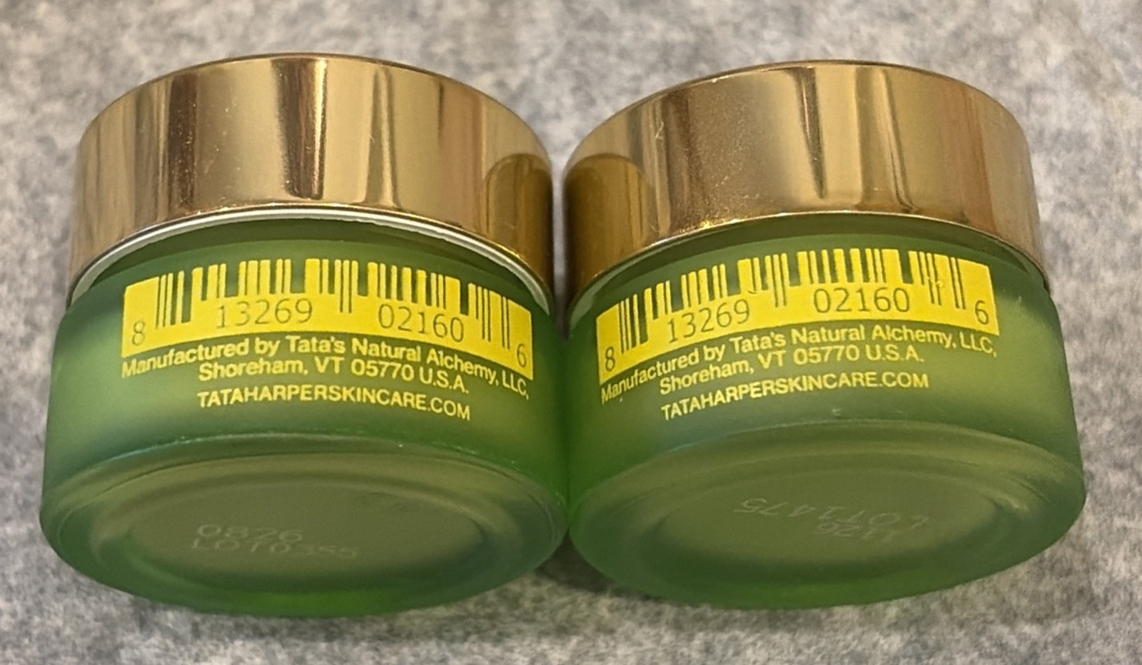 Lot of 2 Tata Harper Crème Riche Rejuvenating Peptide Creams 0.25 oz Travel Size