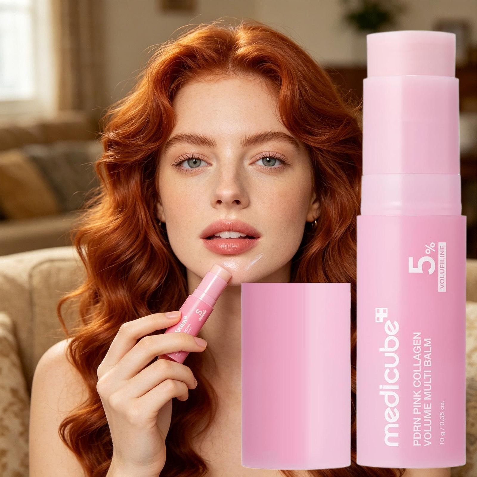 1~3Pcs [MED ICUBE] PDRN Pink Collagen Volume Multi Balm – 10g