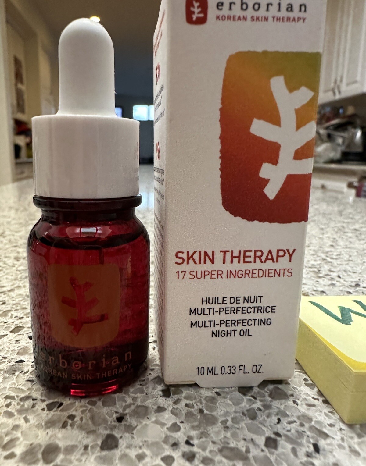 ERBORIAN SKIN THERAPY MULTI-PERFECTING NIGHT OIL .33oz/10mL TRAVEL SZ SEALED BOX