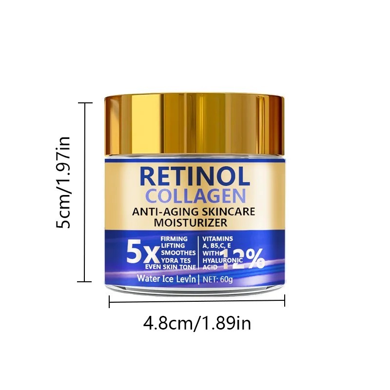 Retinol Collagen Face Cream Anti Aging Firming Moisturizer Skin Care 60g