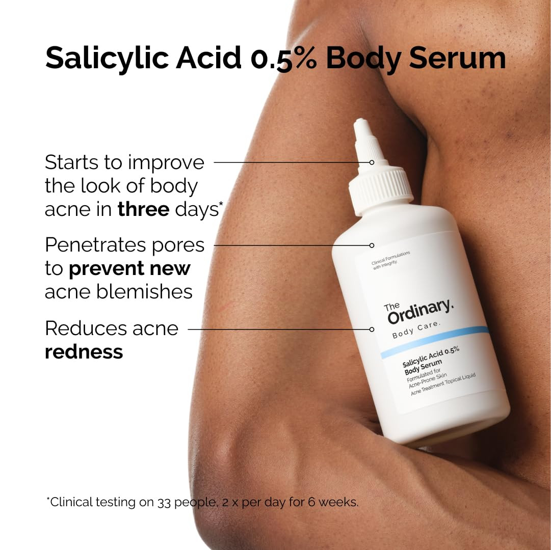 The Ordinary Salicylic Acid 0.5% Body Serum, Exfoliating Treatment for Acne-Pron