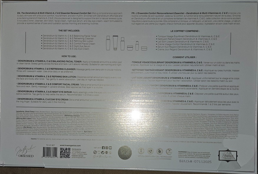 True-OrgaNica Dendrobium & Multi-Vitamin A, C & E Revitalizing Comfort…
