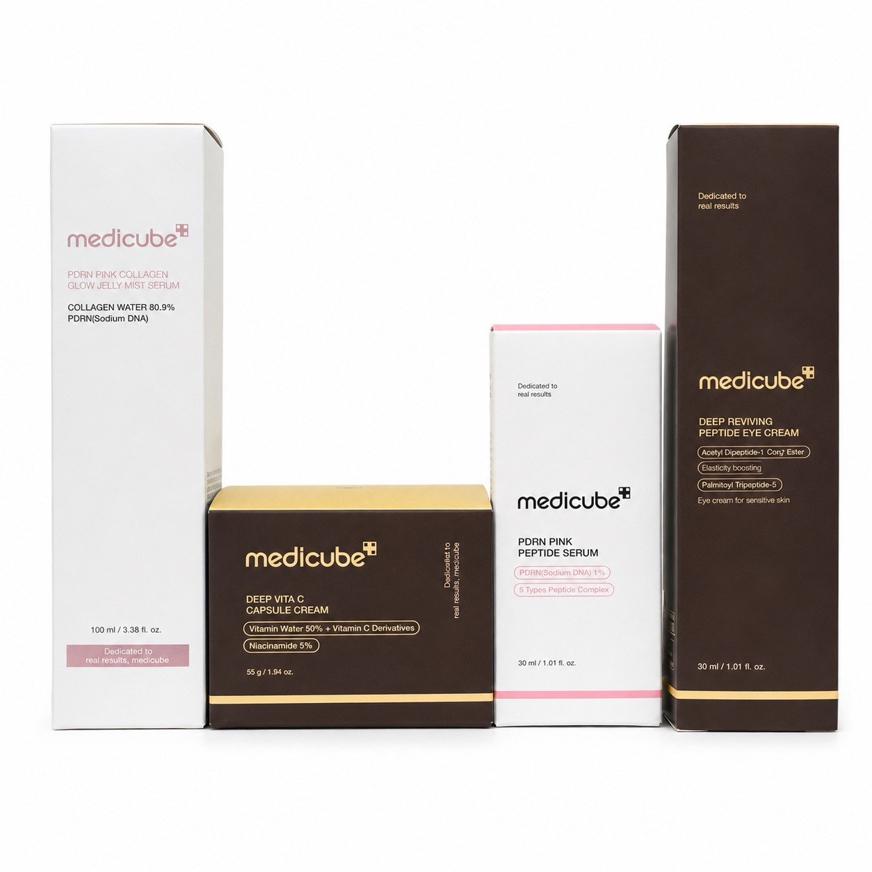 Medicube Deep Peptide Skincare Set Bundle 4 Pc New Sealed Anti-Aging K-Beauty