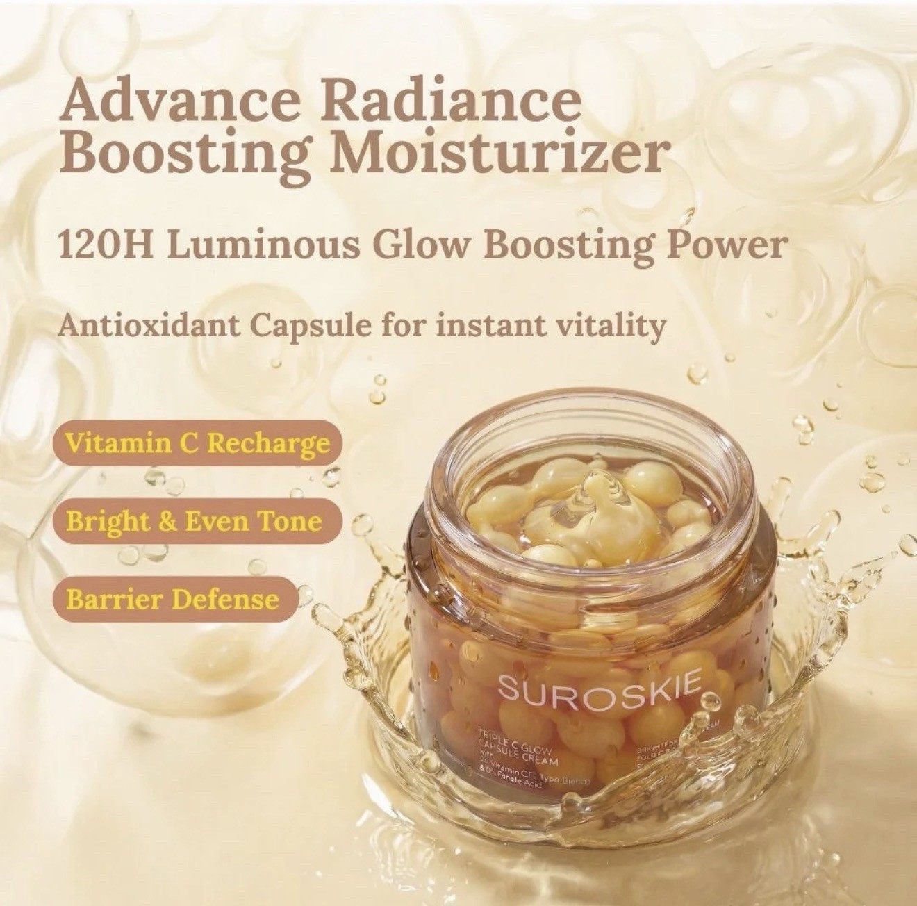 Suroskie Spotless Capsule Cream 60g &Suroskie Triple C Glow Capsule Cream 60g