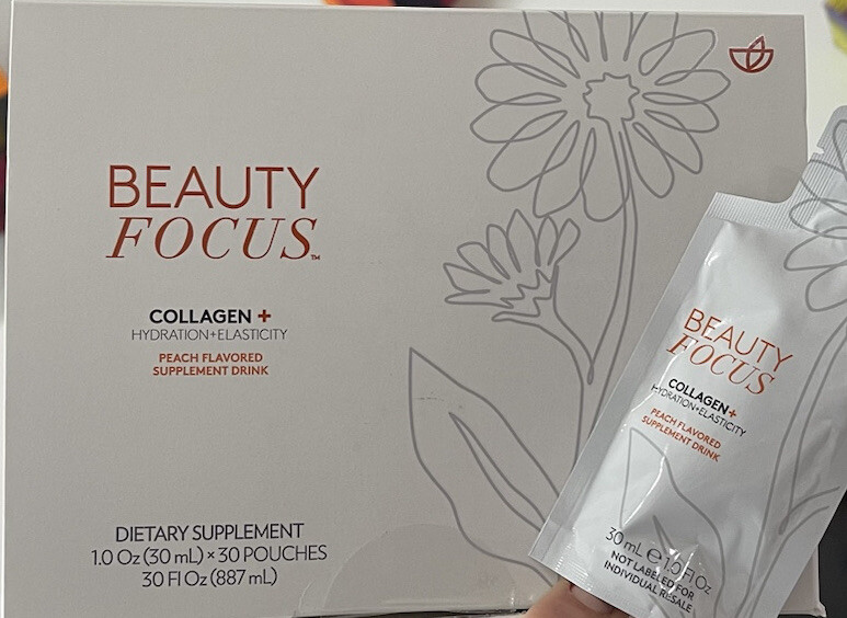 Nu Skin Beauty Focus Collagen Plus Peach | Nuskin Liquid Collagen Drink | 30days