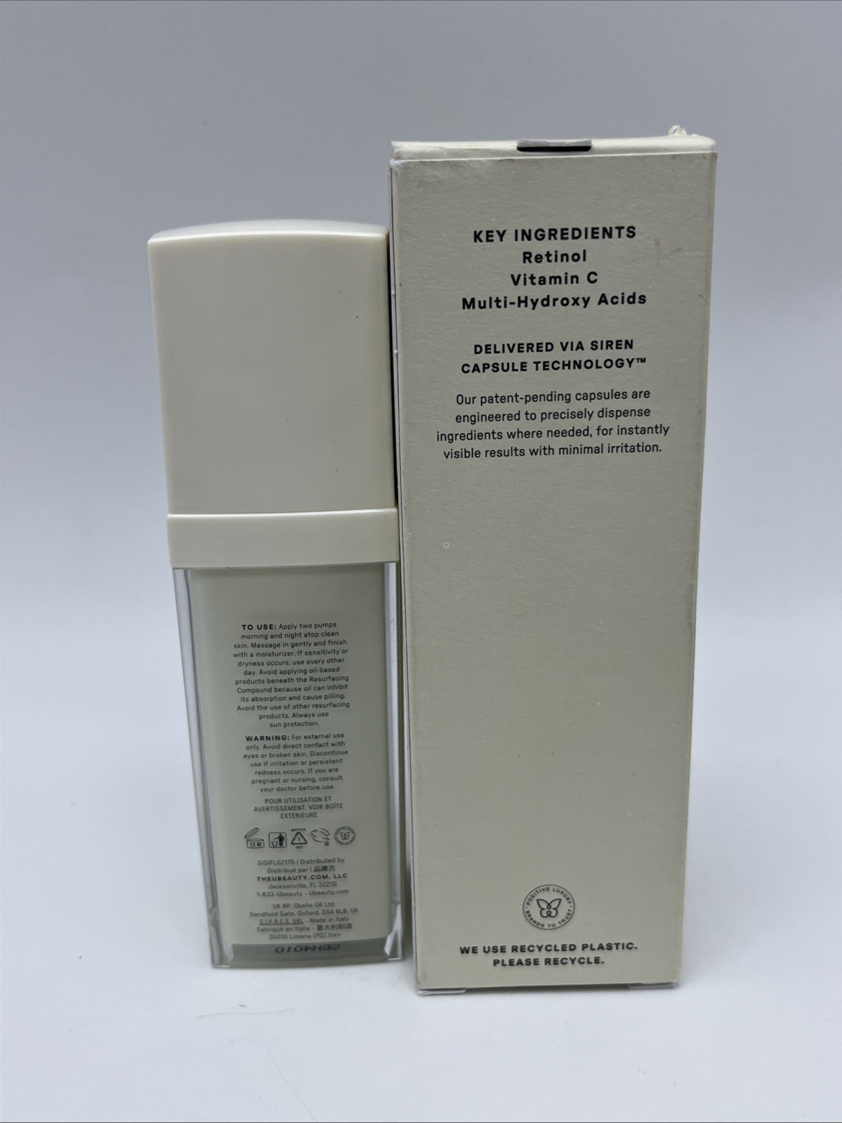 U Beauty Resurfacing Compound Anti-Aging Serum 30ml / 1.0 fl oz – Lightly Used