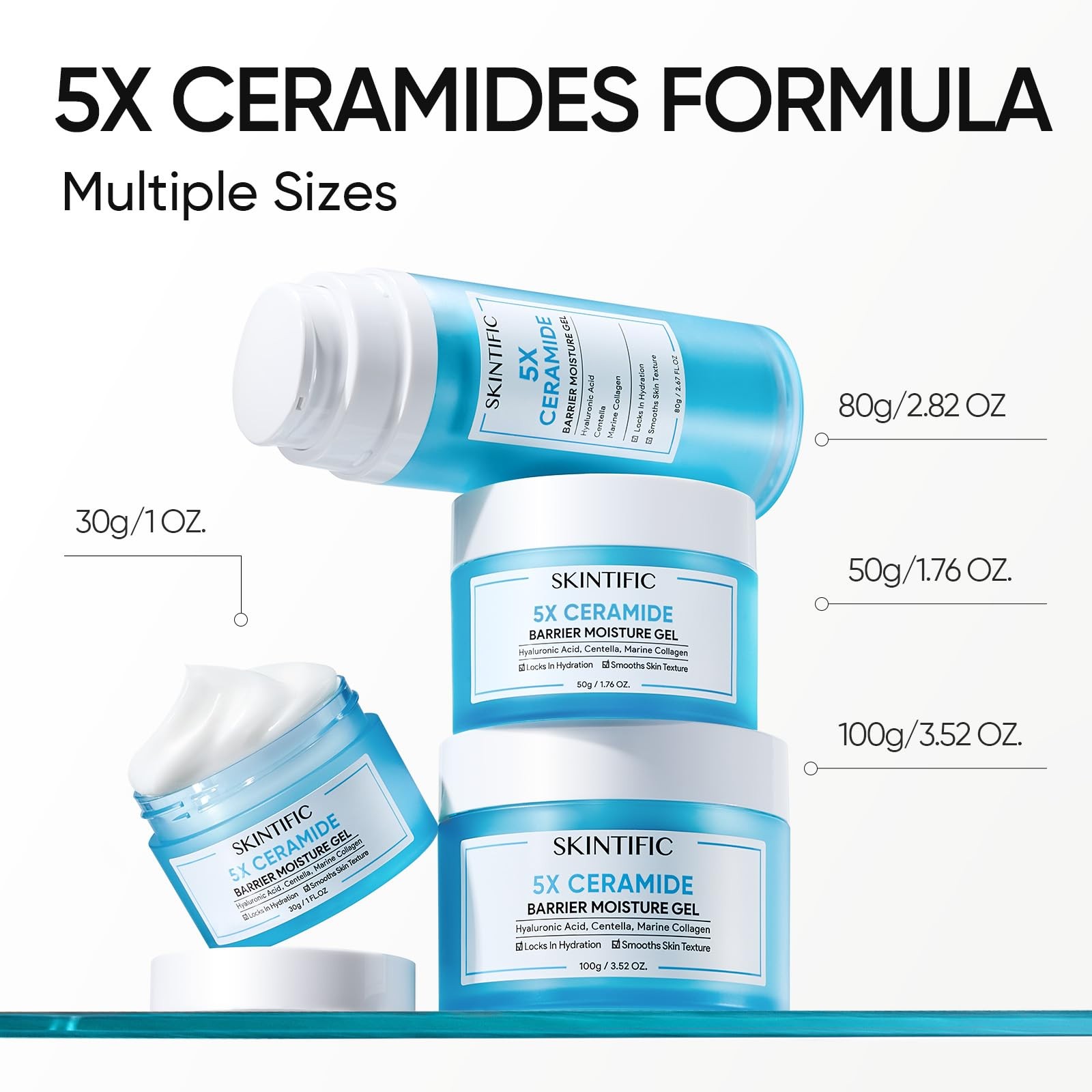 Face Moisturizer with 5X Ceramides, Hydrating Moisture Barrier Repair Cream f…