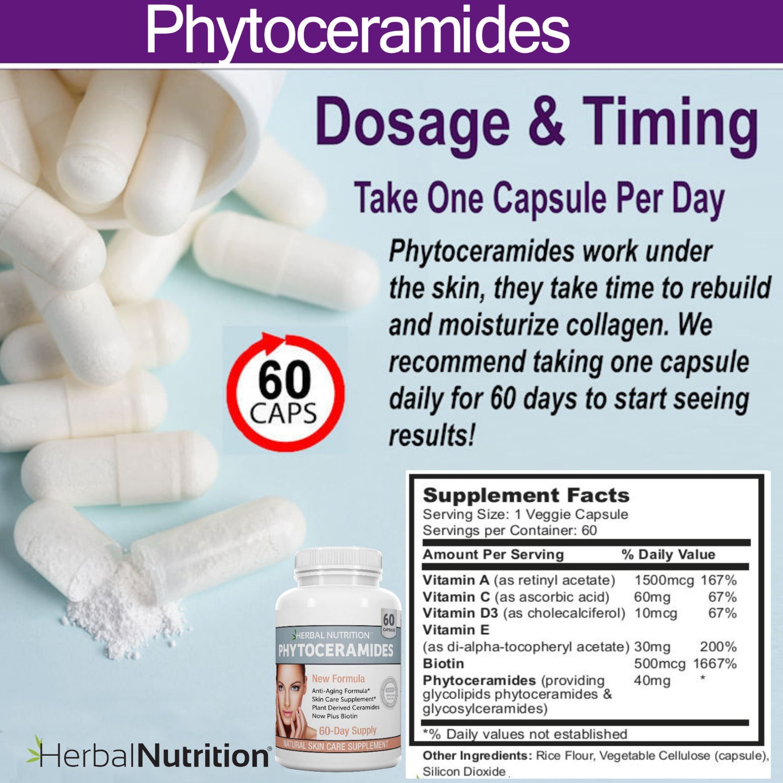 Phytoceramides Capsules Anti-Aging Product for Women & Men A Wrinkle Remover!