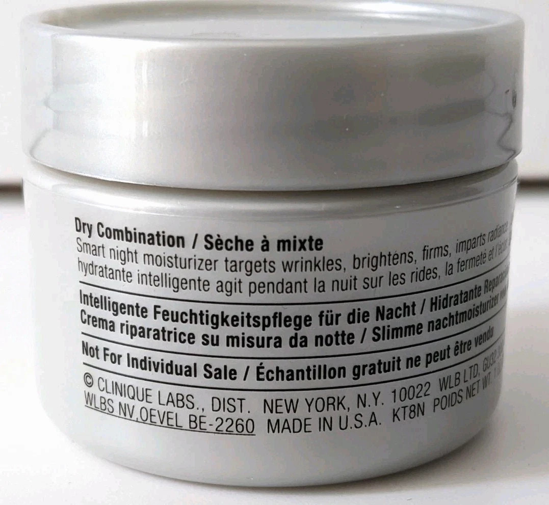 Clinique Smart Night Custom-Repair Moisturizer Dry Combination 1 oz 30ml