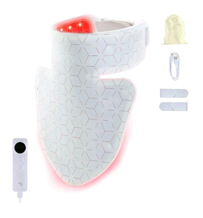 Sharper Image Revel LED Light Therapy Neck & Décolletage Mask New Sealed