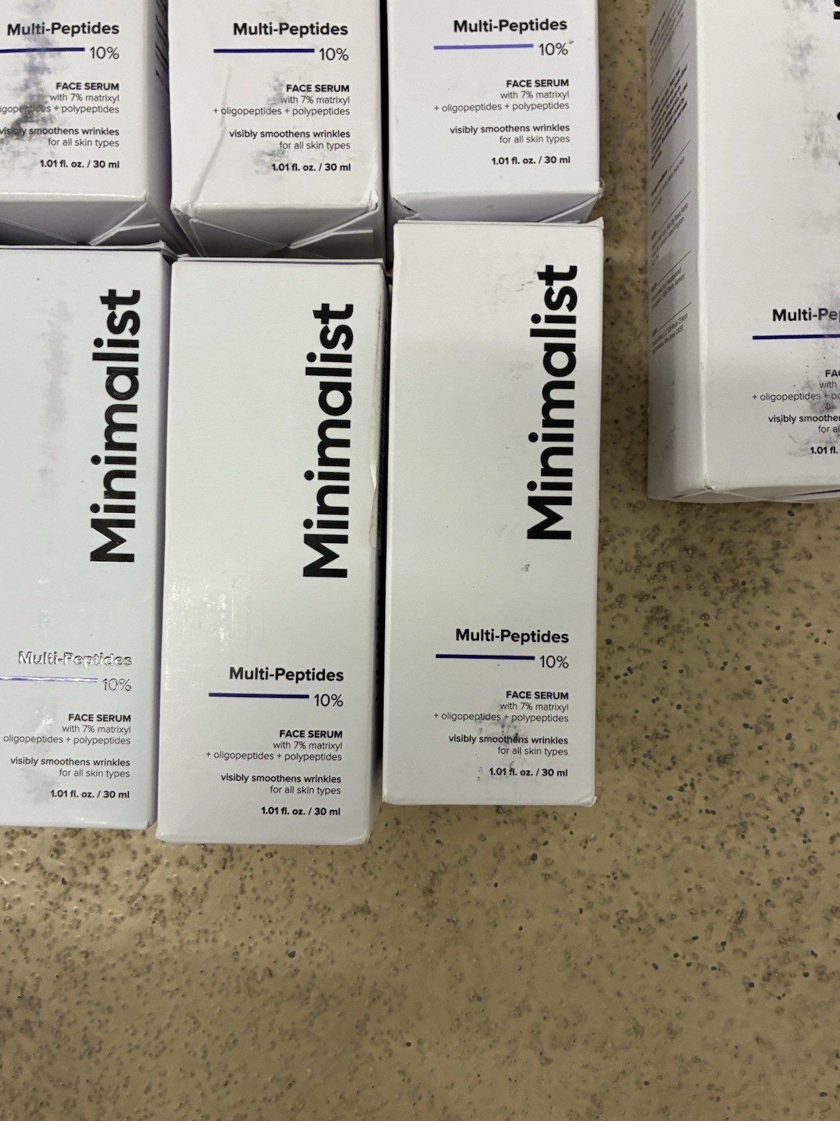11 x Minimalist Multi Peptides 10% Face Serum All Skin Types 30ml 1 .01oz 03/26