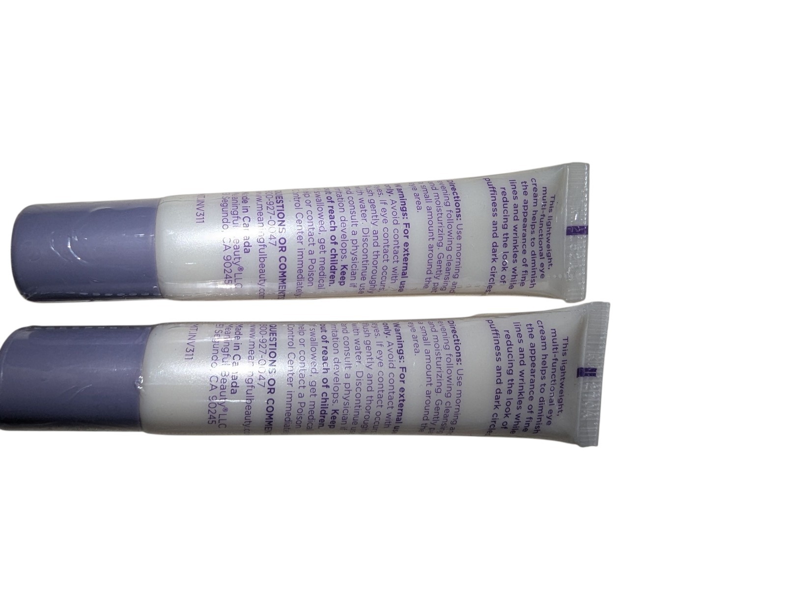New Meaningful Beauty Cindy Crawford 5 Piece Sealed Skin Care Eye Cream Toner
