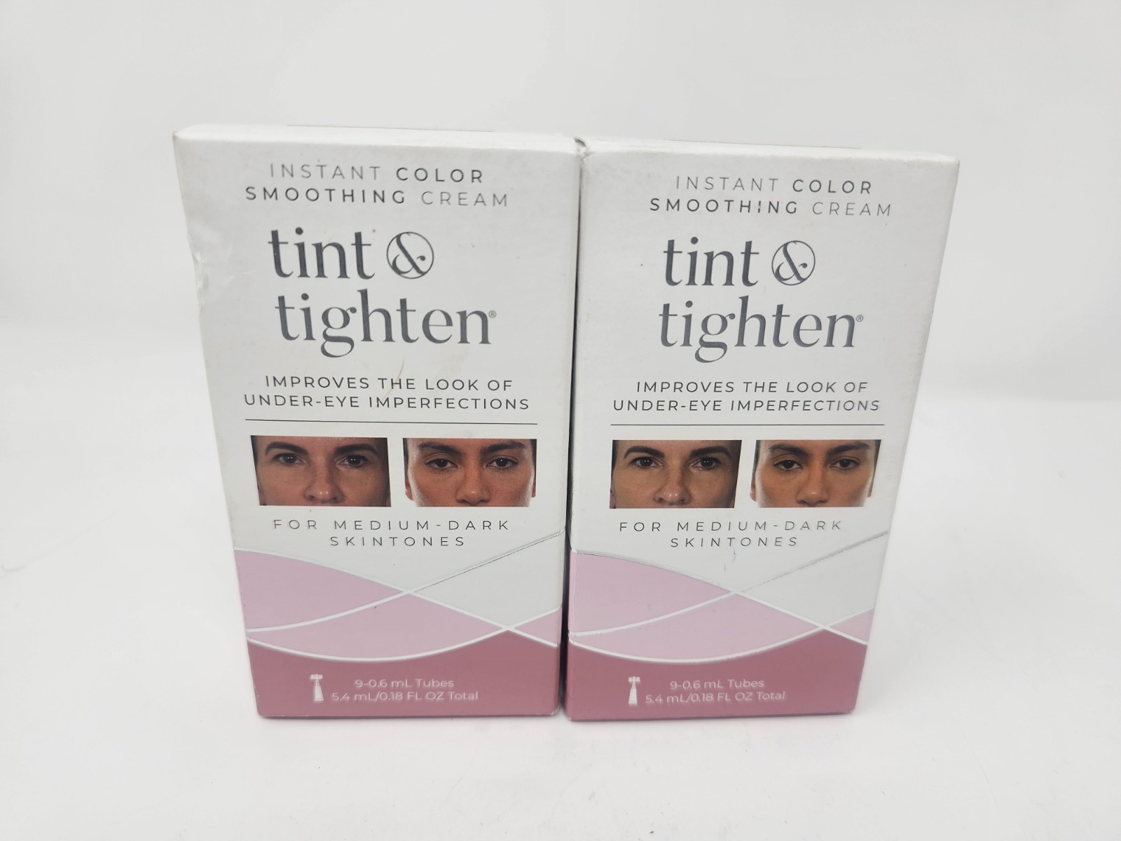 Lot of 2 Tint & Tighten Improves The Look Of Under-Eye Imperfections/Medium Dark