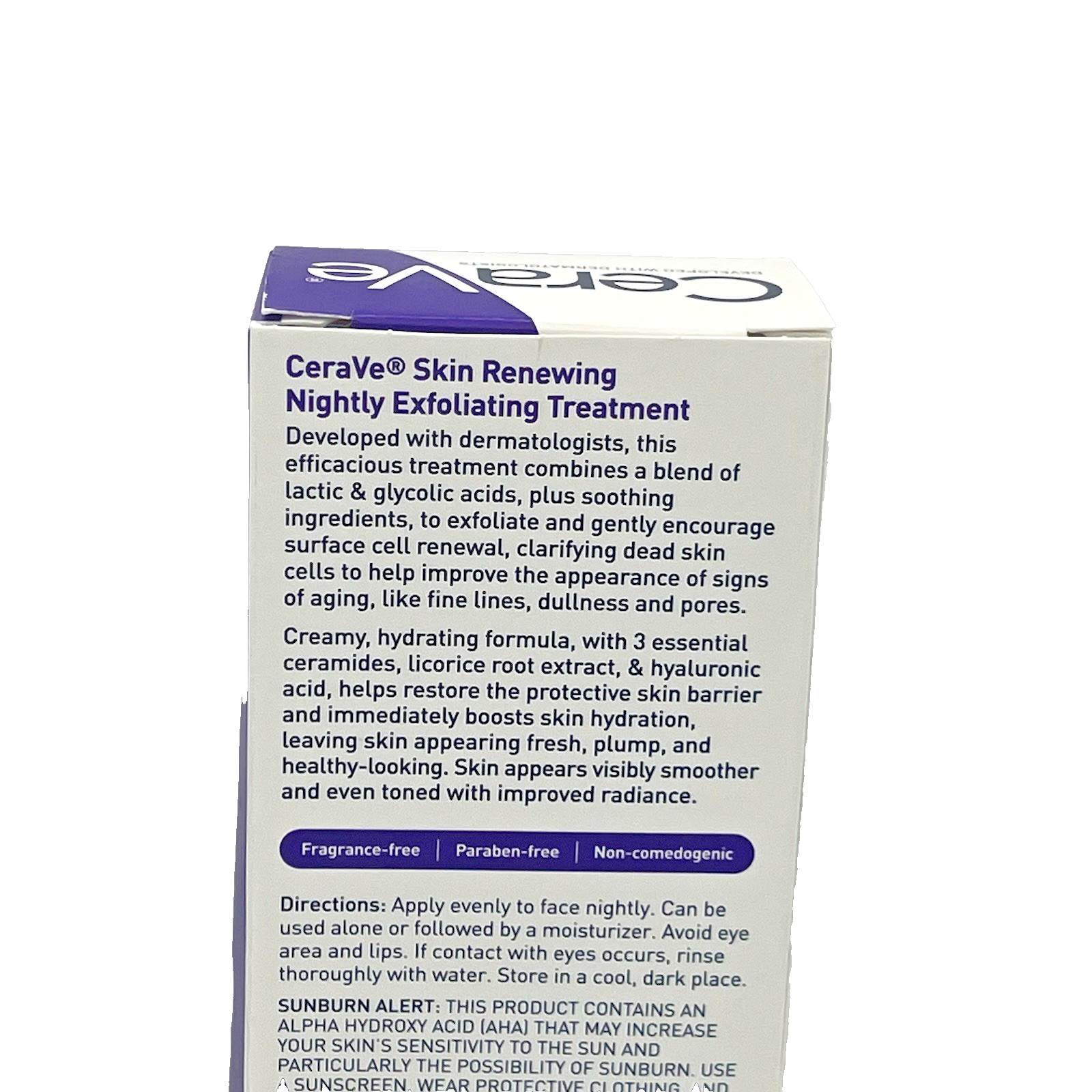 CeraVe Skin Renewing Nightly Exfoliating Treatment Serum – 1.7 fl oz