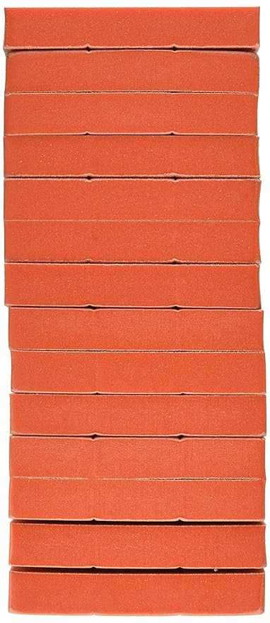 Star Nail 1″x1″ Super Orange Disposable Sanding Blocks for Nail Spa 126 Count