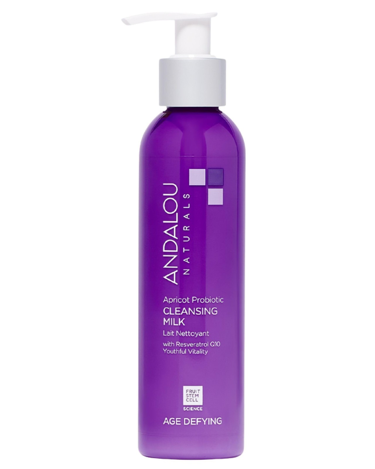 Andalou Naturals Age Defying Apricot Probiotic Cleansing Milk | Gentle Daily Hyd