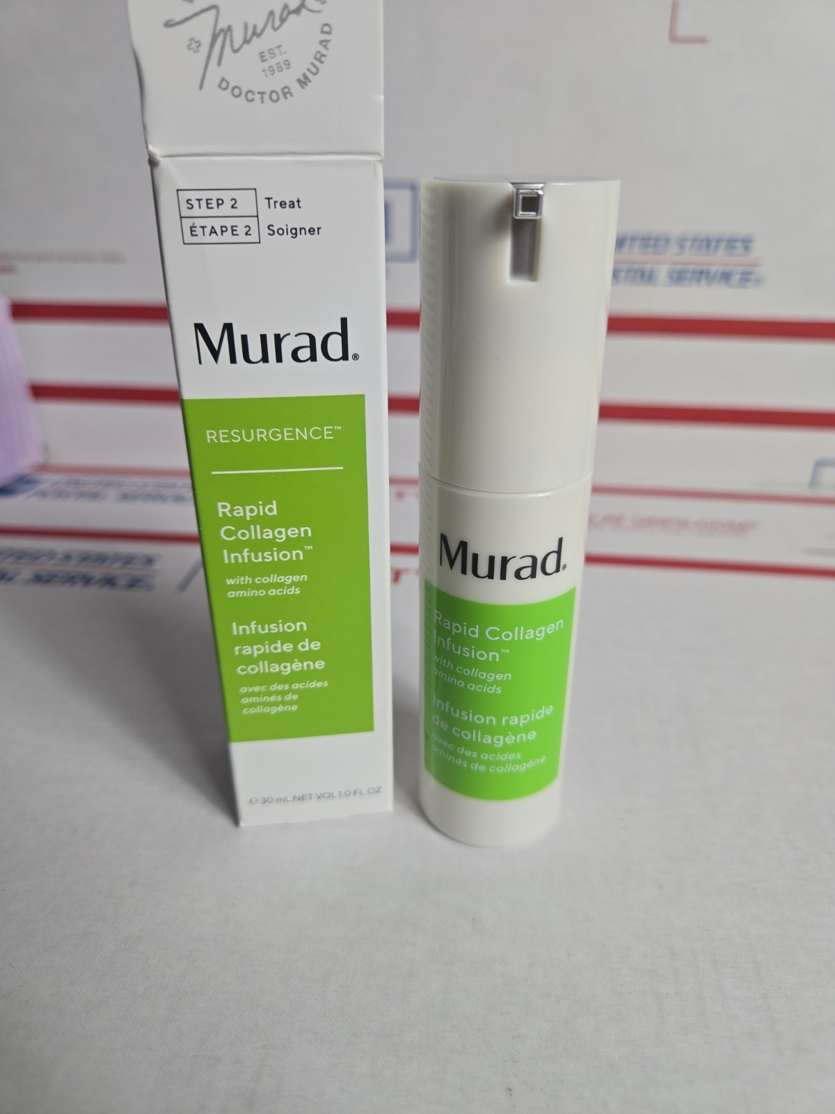 Murad Resurgence Rapid Collagen Infusion Step 2 Treat 1 oz 30mL NIB New!