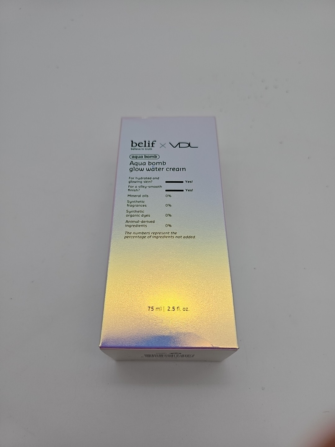 Avon Belif x VDL Aqua Bomb Glow Water Cream for face – 2.5 oz.