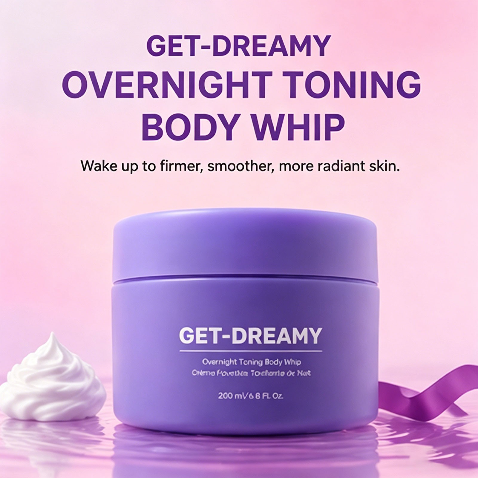 Get-Dreamy Overnight Toning Body Whip – 6.8 fl oz/200 ml New