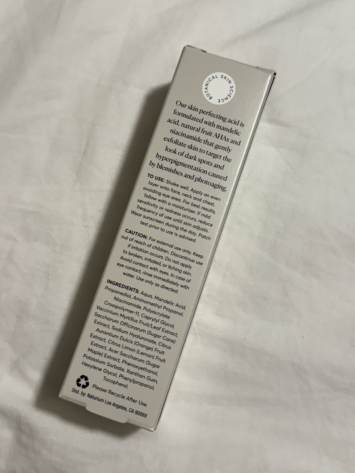 NATURIUM Mandelic Topical Acid 12% 30mL / 1 Fl Oz NEW IN BOX