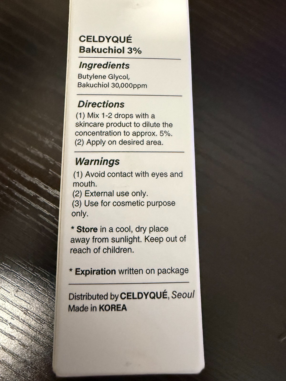 Korean Bakuchiol Concentrate DIY Mix-in Serum 30,000 ppm – High Potency Retinol