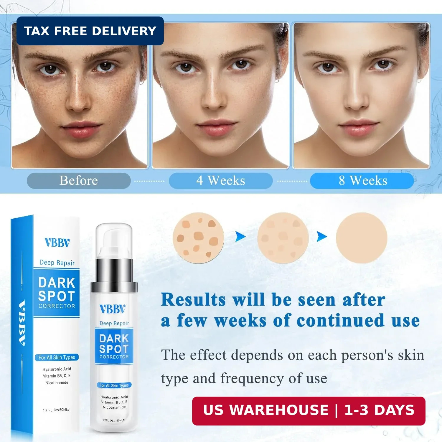 VBBV Dark Spot Remover for Face and Body, Dark Spot Corrector, Sun Spot Freckles