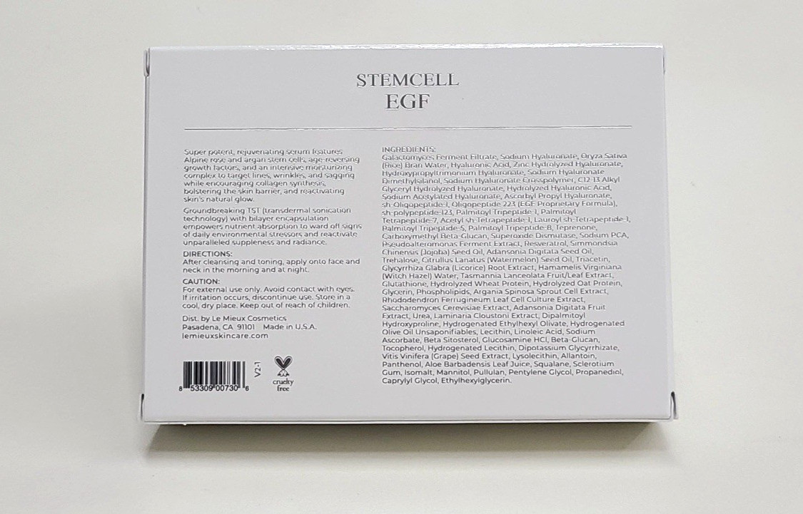 Le Mieux StemCell EGF Miracle Working 3X0.33 fl oz