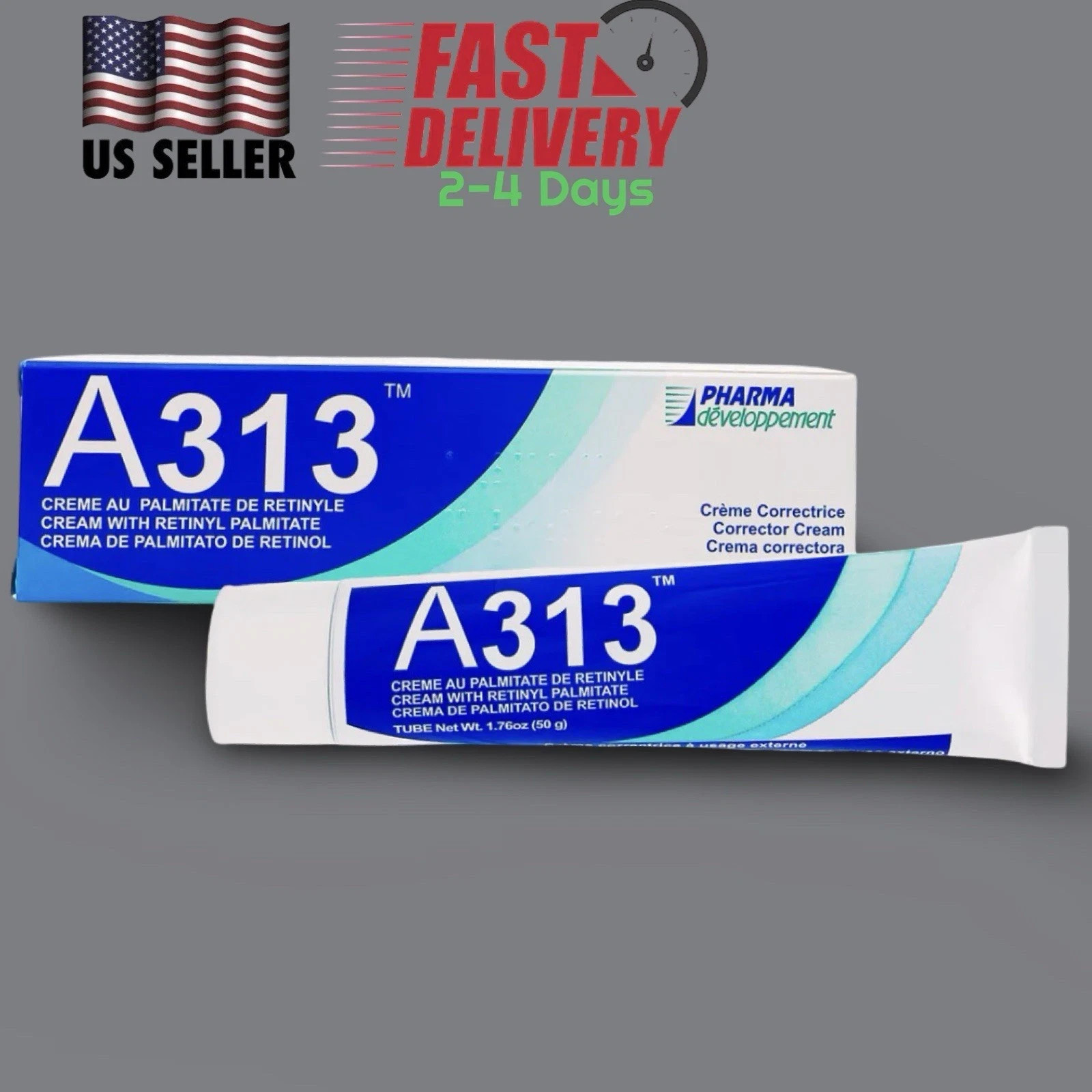 French A313 Retinol Cream For Anti-Aging Reduce Wrinkles 1.76fl oz EXP:07-2028