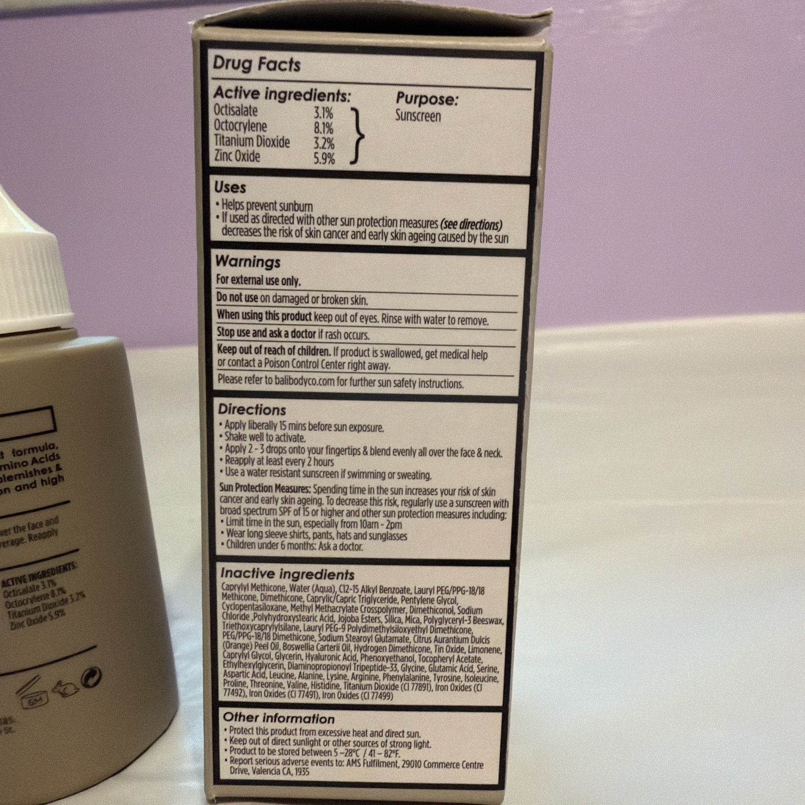 Bali Body Tinted Super Serum SPF30 EXP 5/26| Natural Shade Daily Skincare