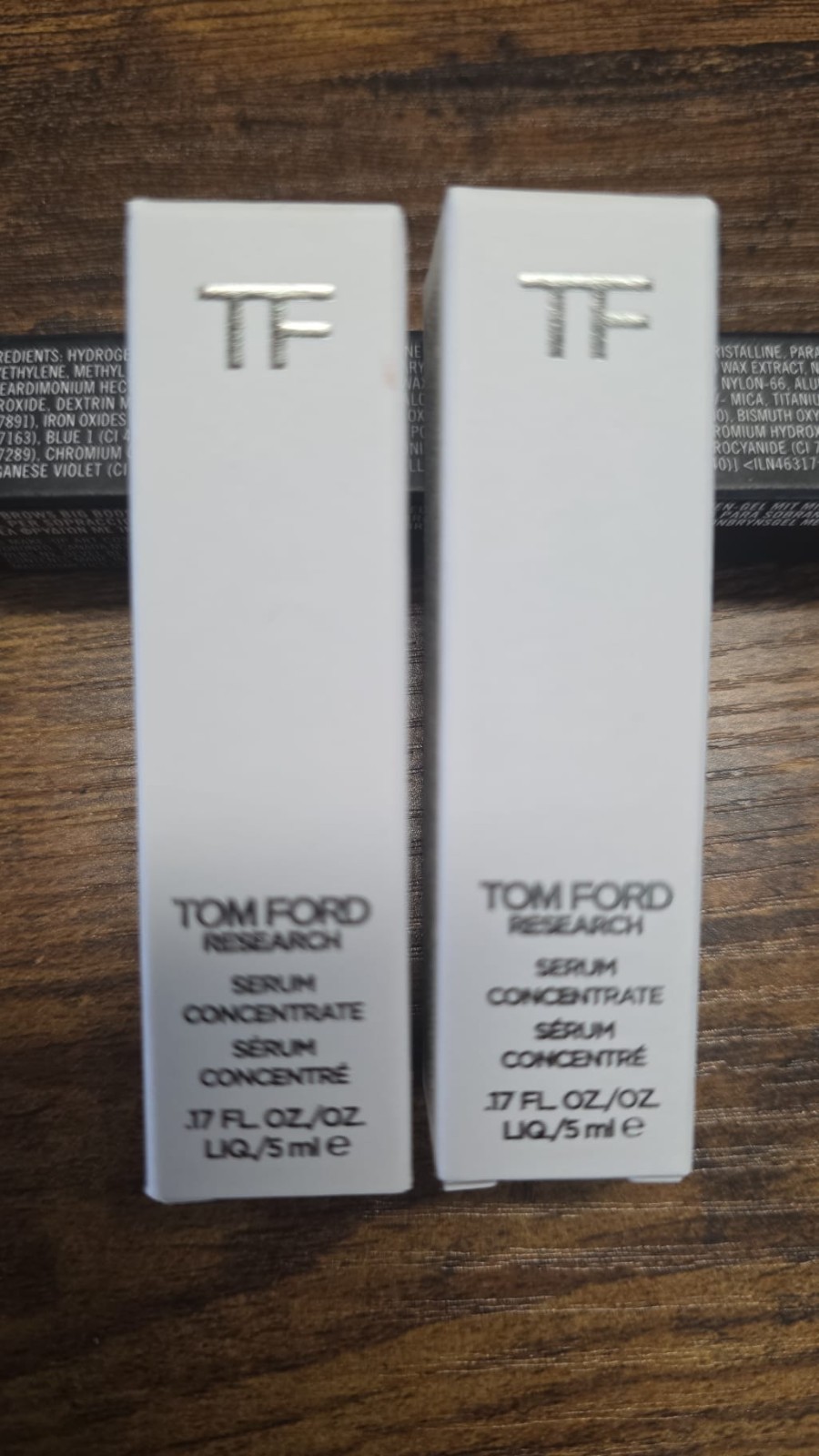 Tom Ford Research Serum Concentrate Travel 0.17 fl.oz. / 5 ml x 2 New in Box