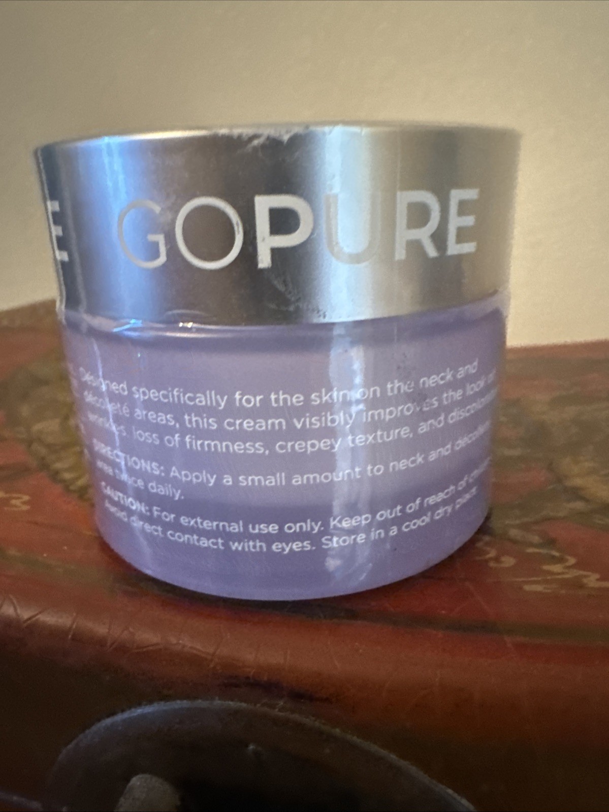 goPure Tighten & Lift Neck Cream 1.7 fl oz EXP 12/28