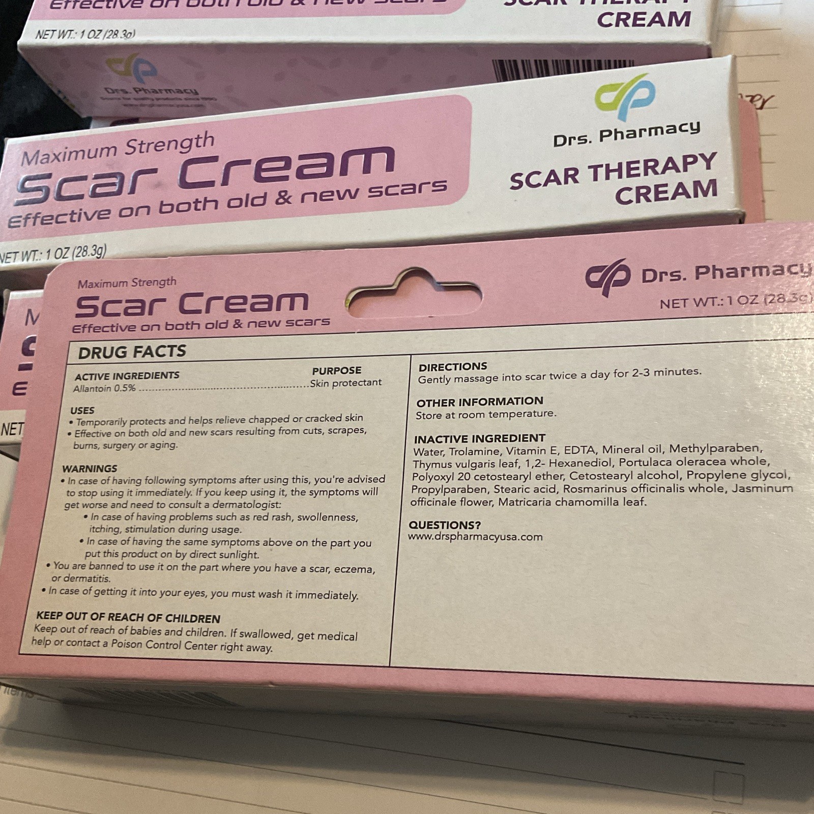 🔥Viral TikTok Beauty Hack! 🔥Drs.Pharmacy Scar Cream 1oz 4 tubes