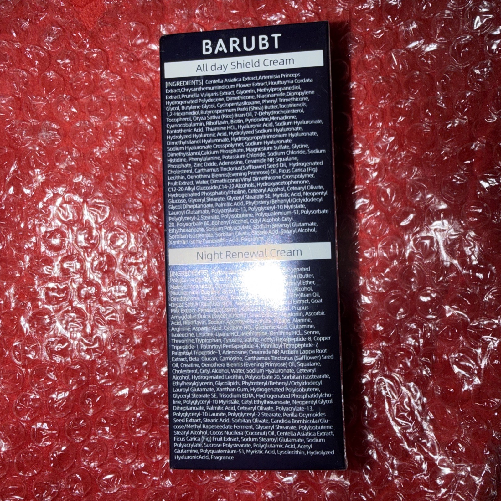 Barubt All Day Shield & Night Renewal Cream 1.41 fl.oz.