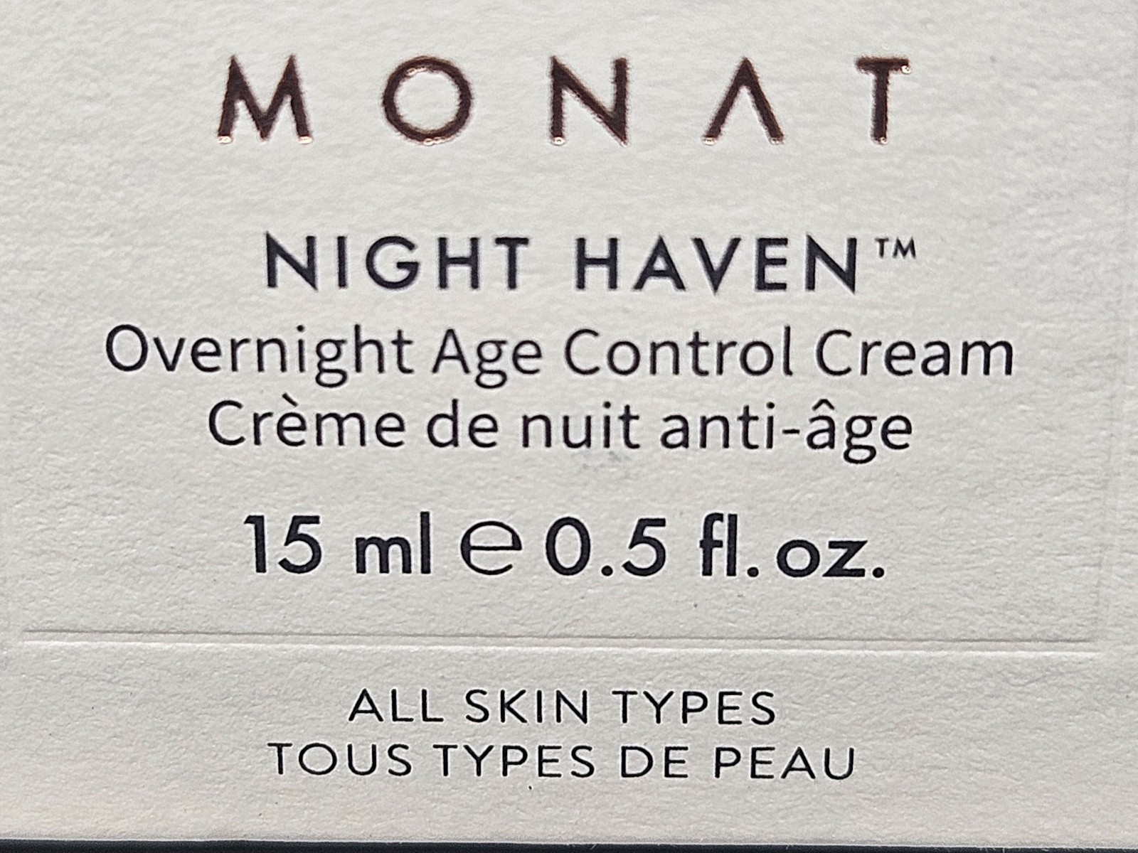 TRAVEL SIZE Monat Night Haven Overnight Age Control Cream 0.5 fl. oz – New