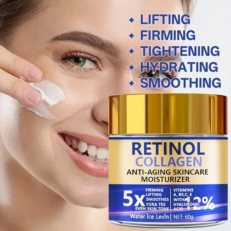 Retinol Collagen Face Cream Anti Aging Firming Moisturizer Skin Care 60g