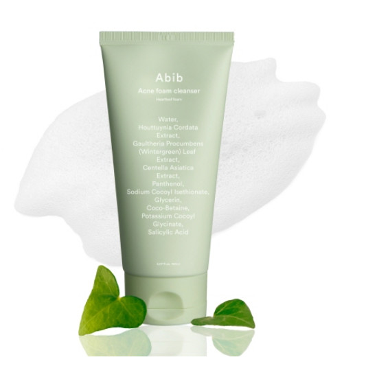 Abib Acne Foam Cleanser Heartleaf 150ml – Authentic & Trusted U.S. Seller