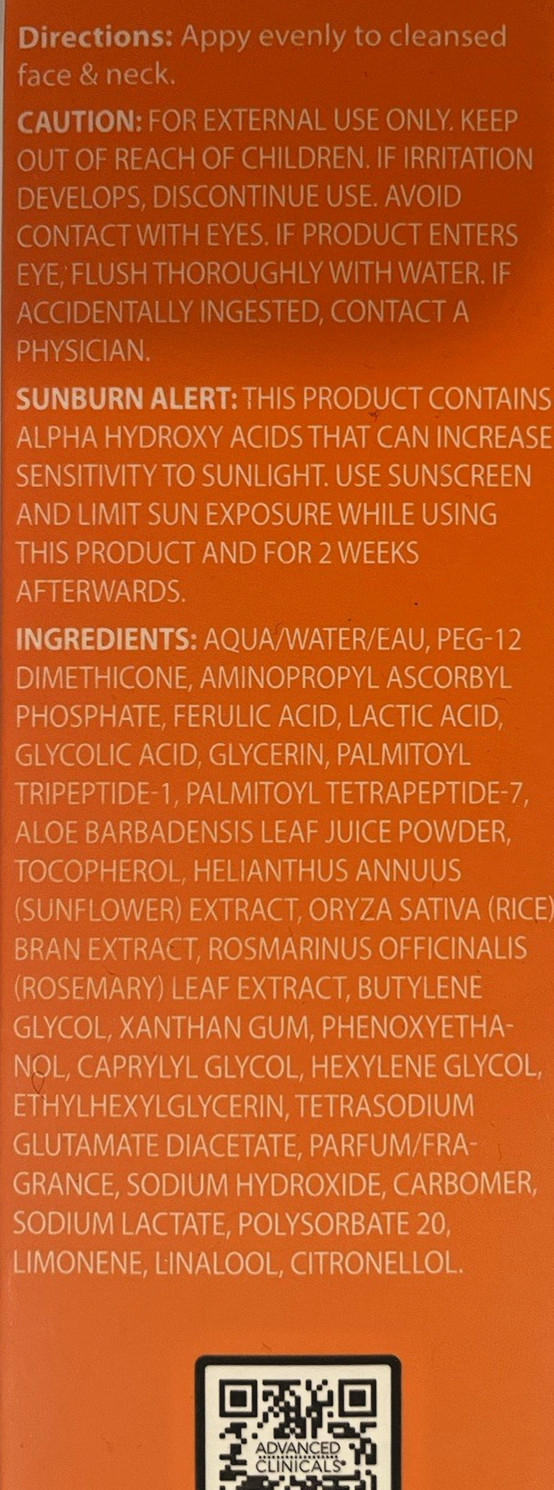Advanced Clinicals Anti-Aging Vitamin C Serum – 1.75oz Size