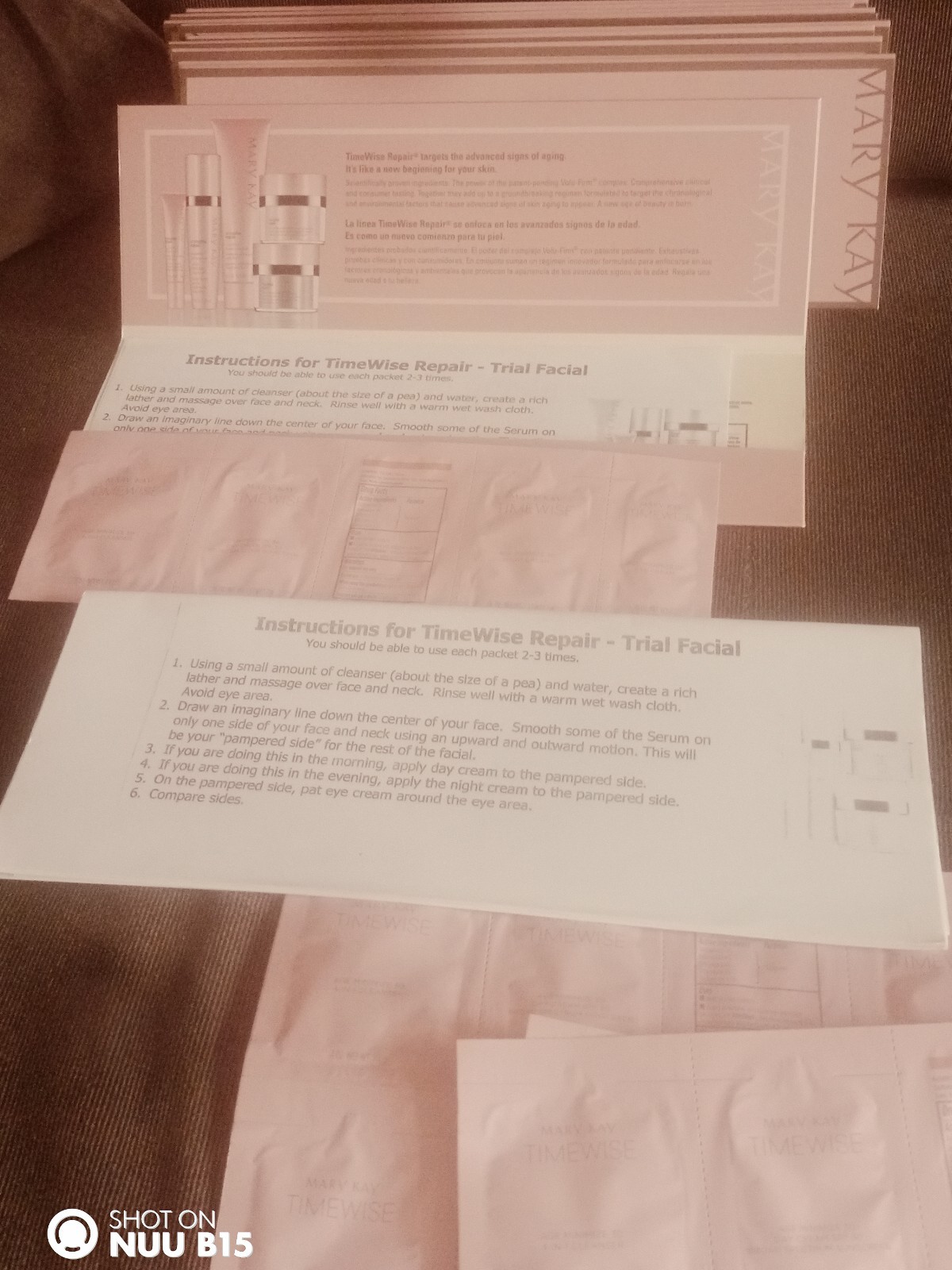 Mary Kay Timewise Miracle 3D Sampler Sets Travel. Inc sleeve with inst Qty 15
