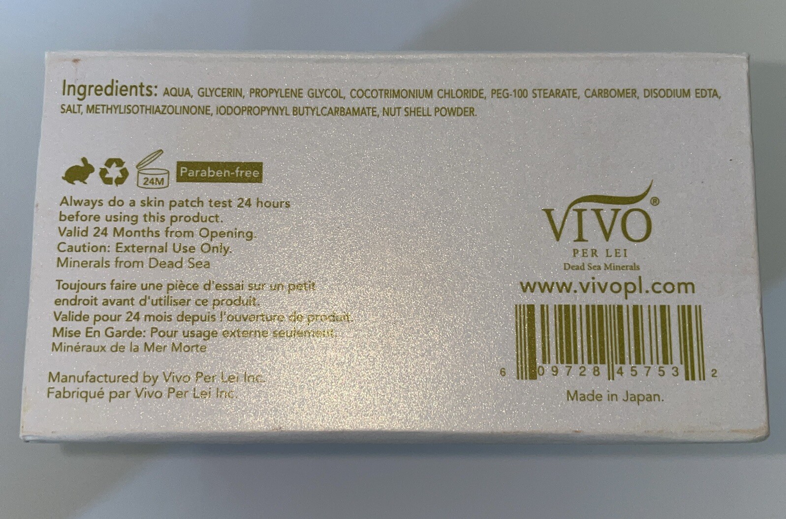 Vivo Per Lei Dead Sea Minerals 50ml / 1.7fl oz Facial Peeling Mask New