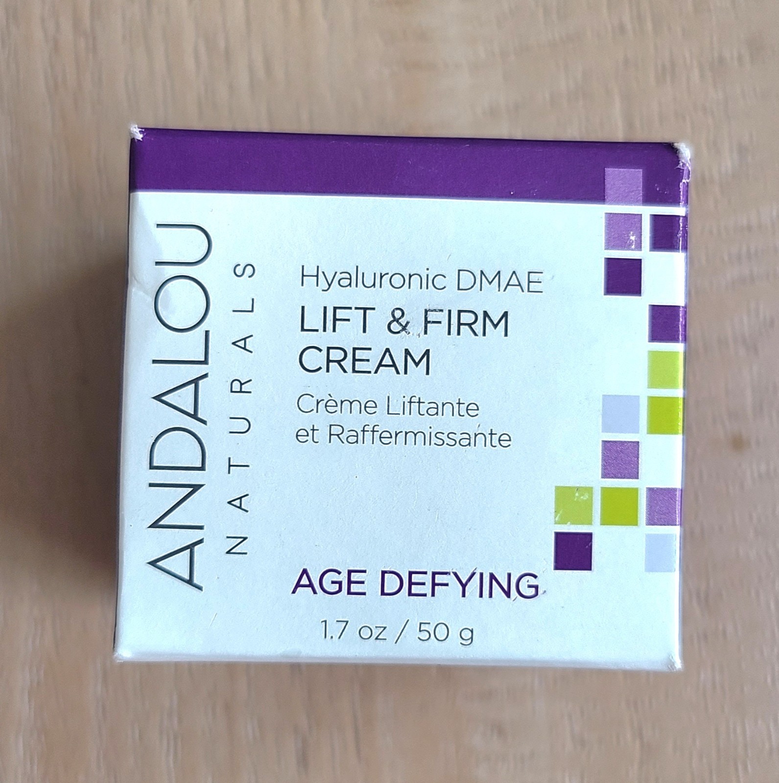 Andalou Naturals Hyaluronic DMAE Age Defying Lift & Firm Cream 1.7 oz / 50g