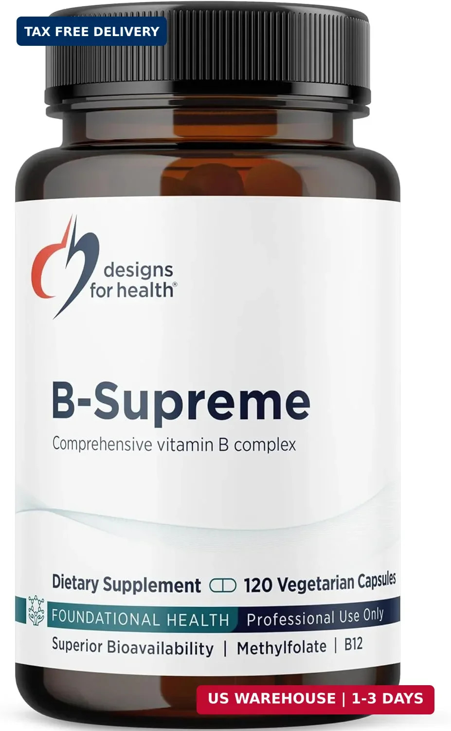 Designs for Health Methylated Vitamin B Complex – Vitamin B Supplements with B12