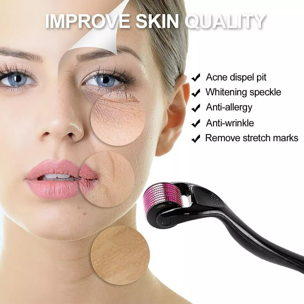 0.5mm 1mm 1.5mm 2.0mm 540 Microneedle Scar Derma Roller Dermaroller